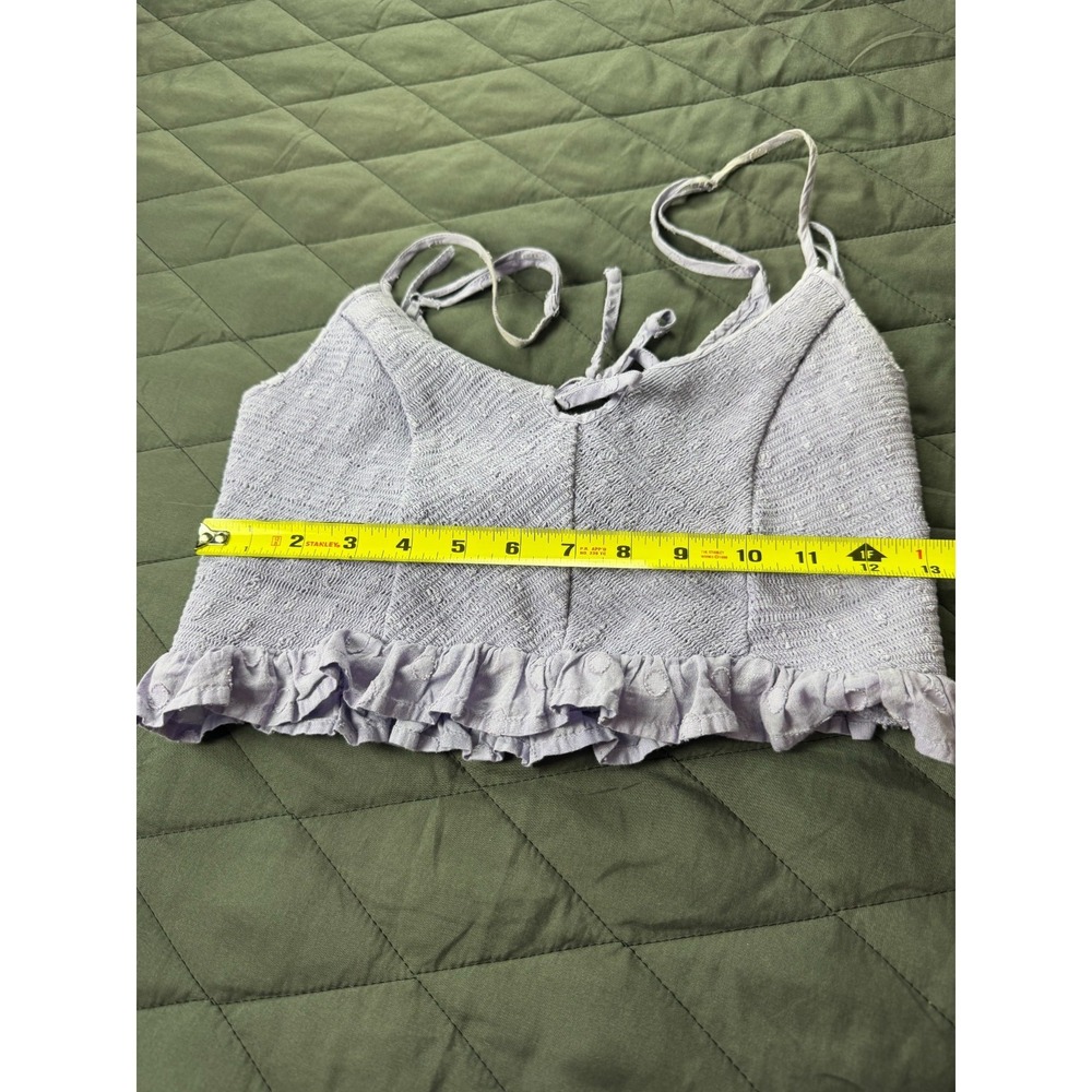 Urban Outfitters Camisole Top Womens M Lavender Smocked Adjustable Straps - Picture 8 of 9